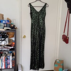 Lauren Ralph Lauren Dark Green Evening Dress Size 4